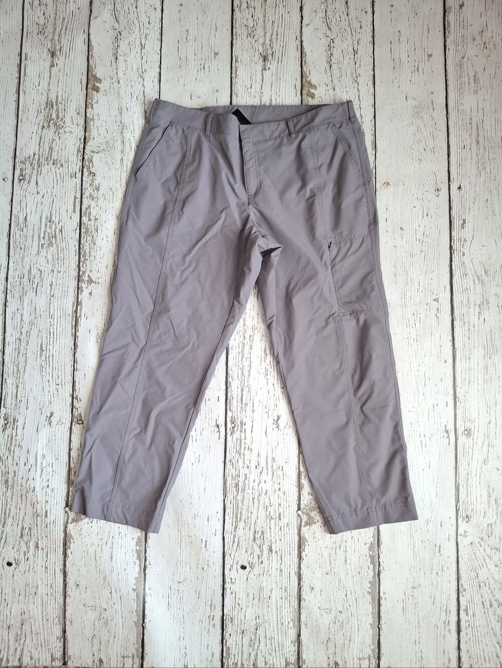 Womens Kirkland Signature Light Gray Women's Casual Polyester Pant
